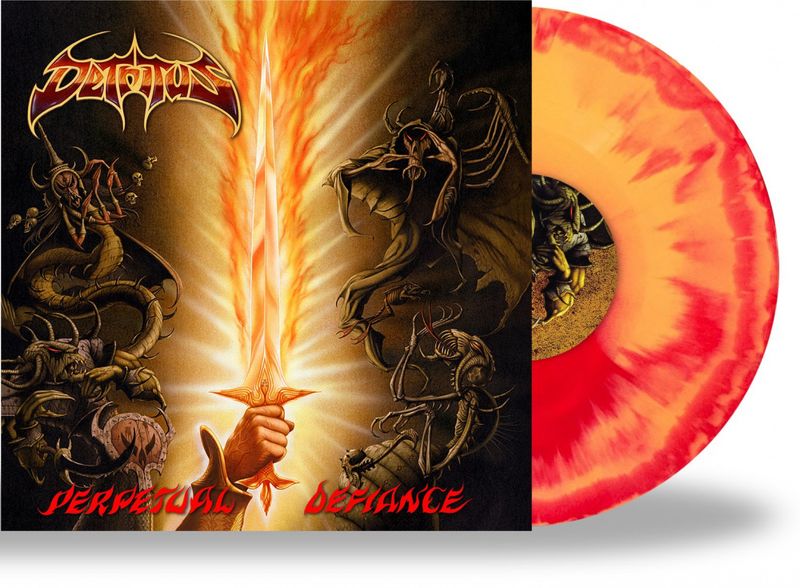 DETRITUS: Perpetual Defiance LP (FIRE-SPLATTER vinyl)