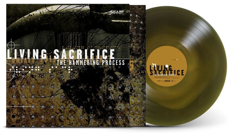 LIVING SACRIFICE: The Hammering Process LP/rivet hole vinyl