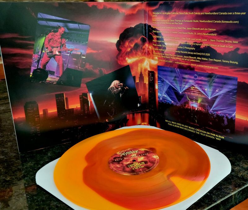 X-SINNER: Goin' Out With A Bang LP/orange swirl vinyl *PRE-ORDER*