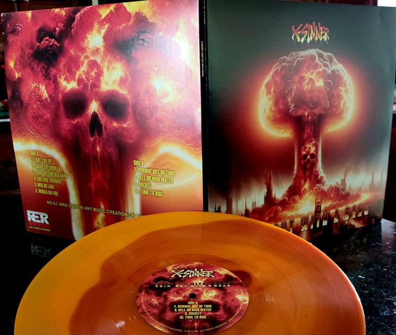 X-SINNER: Goin' Out With A Bang LP/orange swirl vinyl *PRE-ORDER*