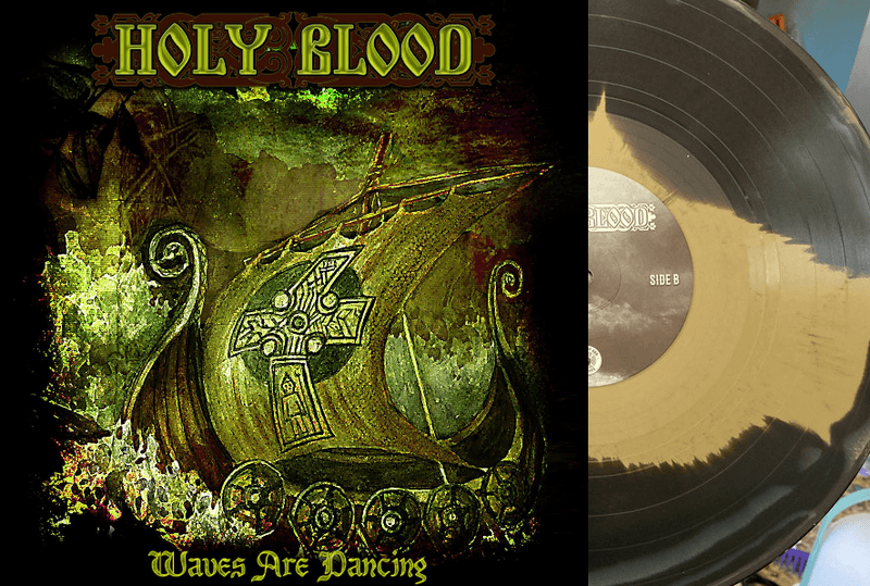 HOLY BLOOD: Waves Are Dancing LP/Black & gold vinyl
